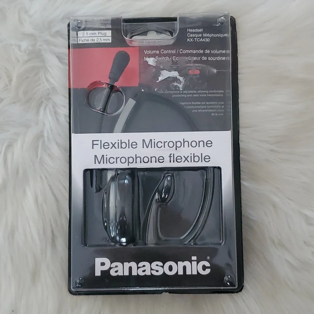 New Panasonic flexible microphone headset